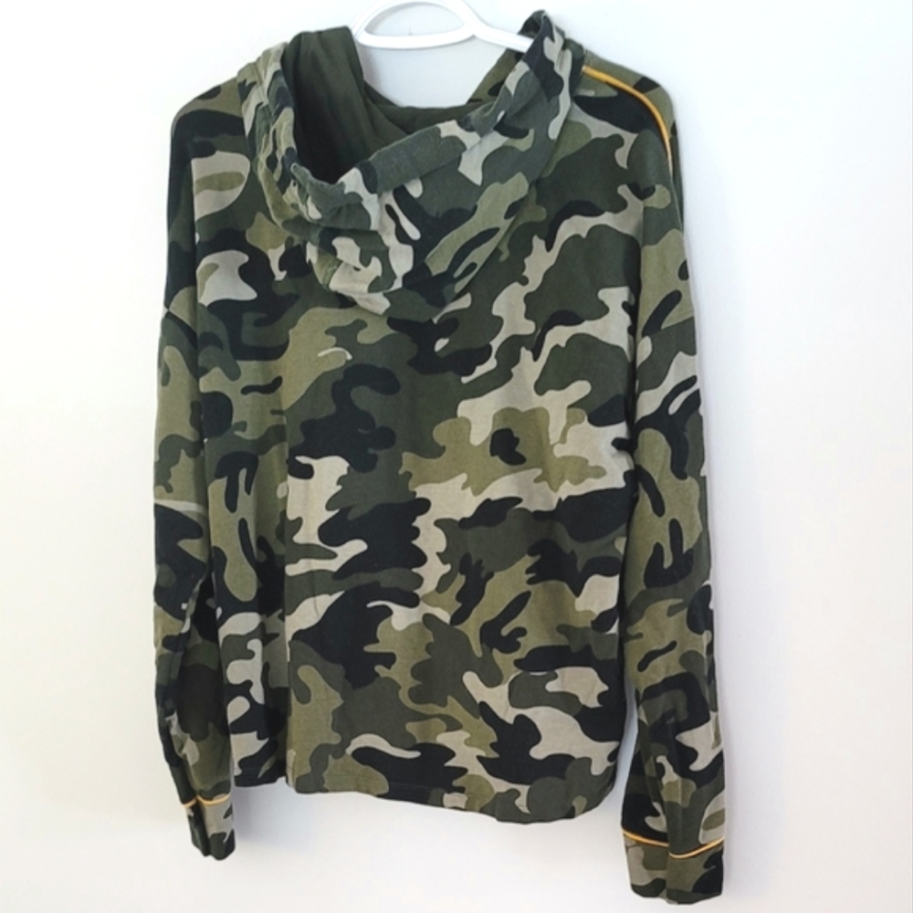 DKNY Sport Women's Camo Hoodie Sweater Size L